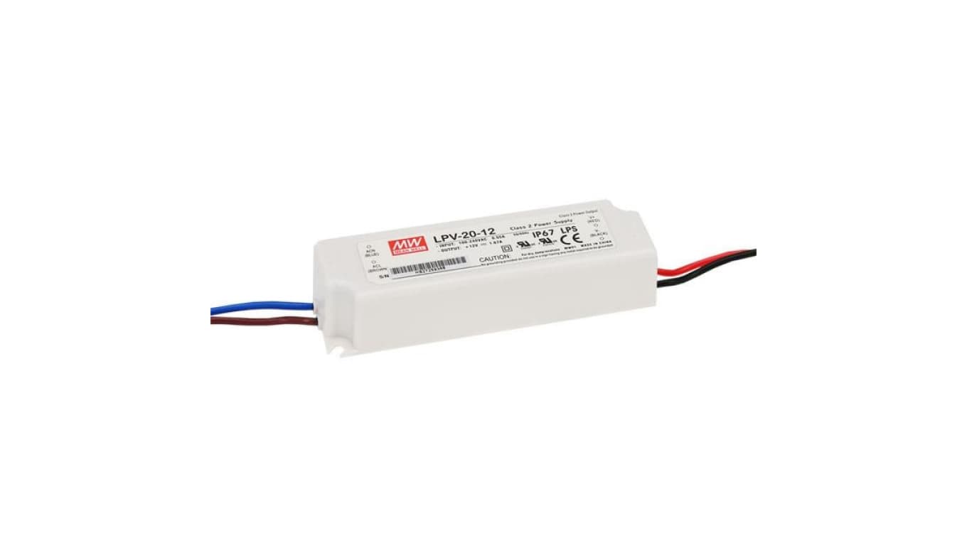 

Zasilacz Mean Well LPV-20-12 20W 12V LED ip67
