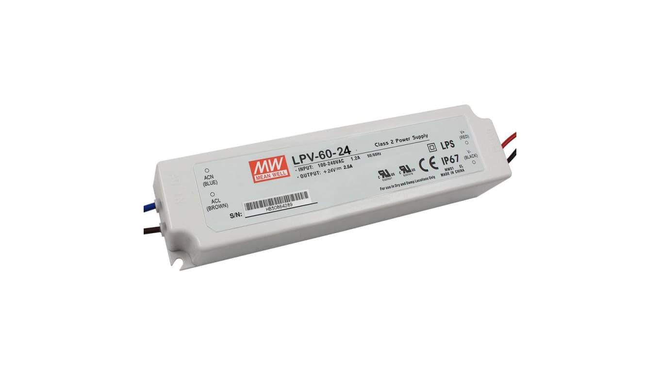 

Zasilacz Mean Well LPV-60-24 60W 24V ip67