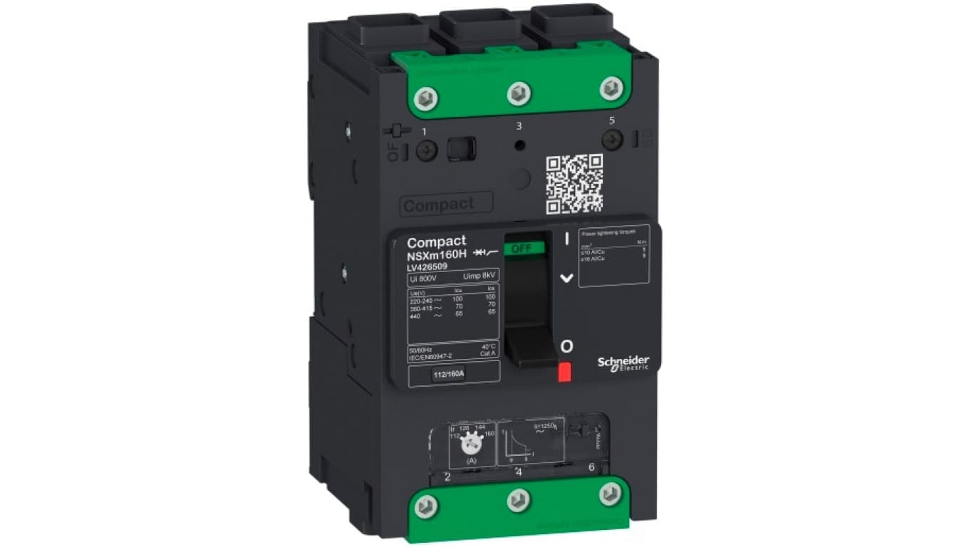 

Wyłącznik kompaktowy NSXm 25kA TM160D 3P EverLink LV426209