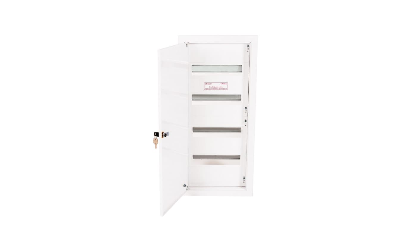 

Rozdzielnica modułowa 4x12 podtynkowa IP40 z zamkiem A-RW16
