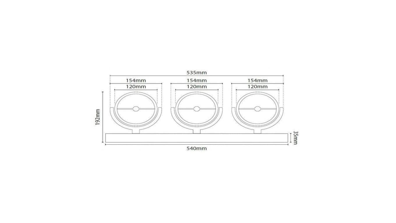 

Nowoczesna lampa Piano 3xES111 (gu10) biała, Gu10) biał