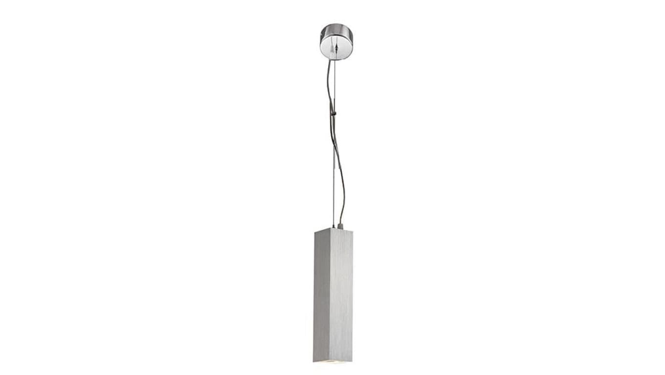 

Lampa oprawa wisząca Visalia 1 x gu10 srebrna drapana CreeLamp