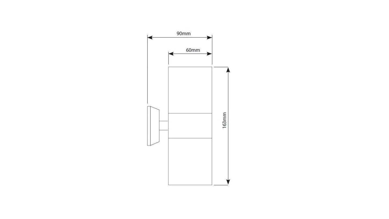 

Oprawa elewacyjna IRDA-O-S silver 2xgu10