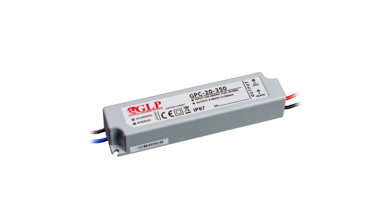 

Zasilacz GPC-20-350 9-48V 350mA 16,8W stałoprądowy ip67