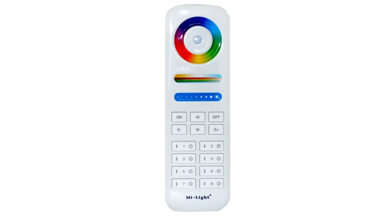 

Pilot Kontroler led RGBWW 5-in-1 8 stref 2,4ghz MI-Light RGB + CW-WW RGB+CCT