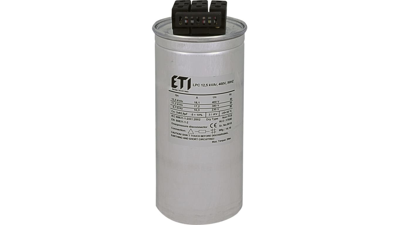 

Kondensator LPC 12.5 kVAr 400V 50Hz 004656751