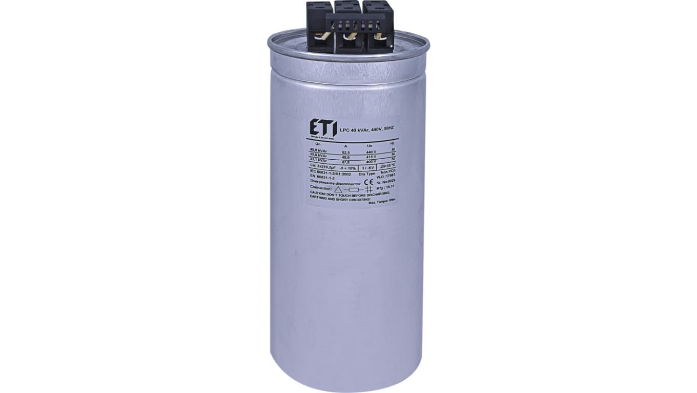 

Kondensator LPC 40 kVAr 440V 50Hz 004656766