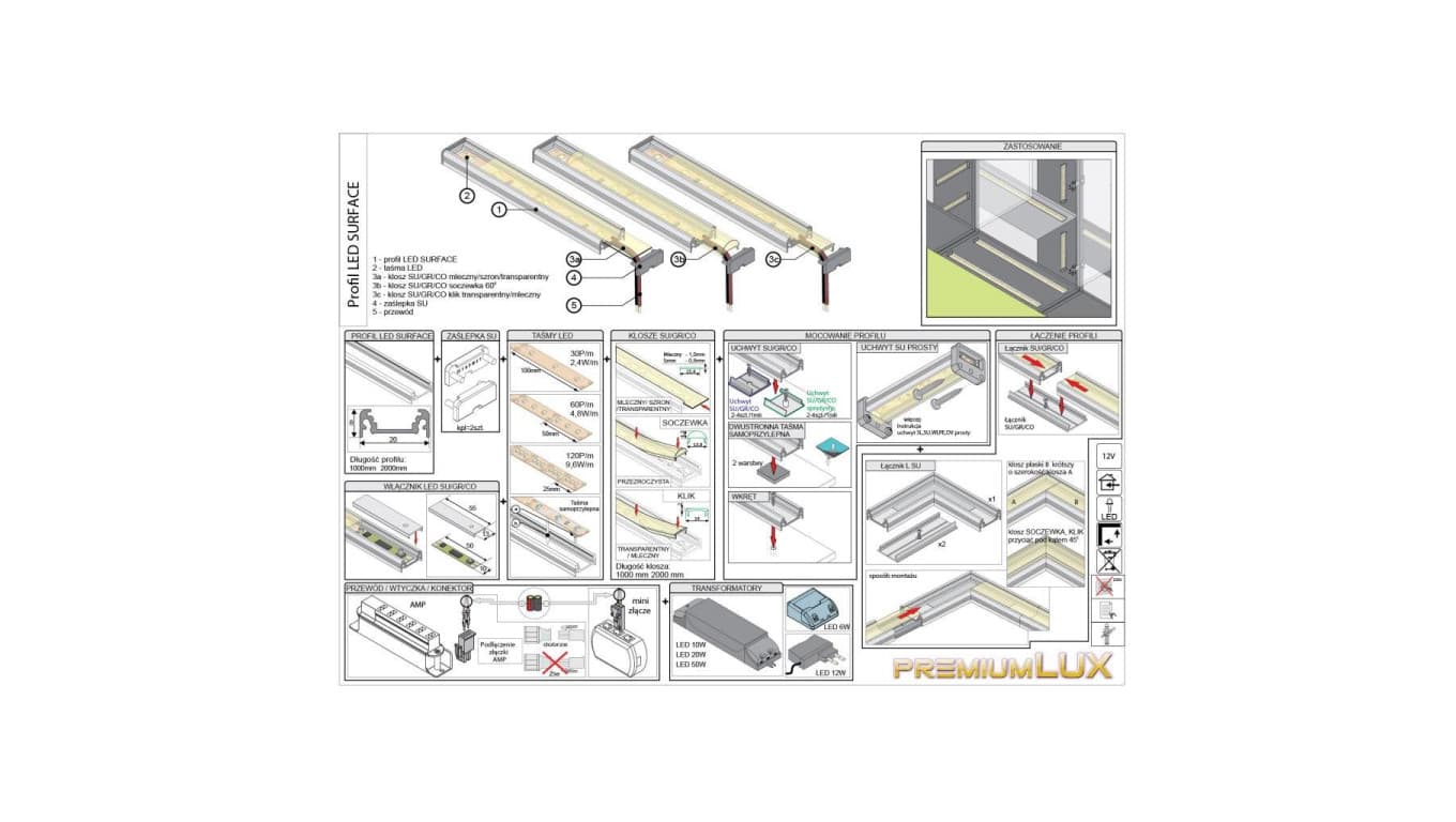 

Profil Surface10 2m czarny BC/UX