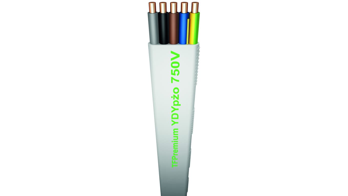 

Przewód YDYp 5x2,5 żo 450/750V TFPREMIUM G-139638 /100m/