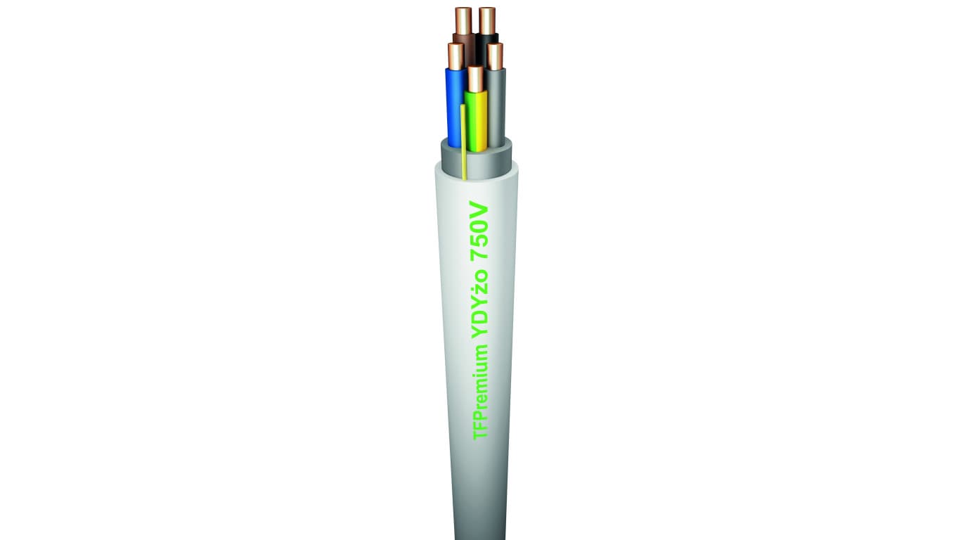 

Przewód YDY 5x6 żo 450/750V TFPREMIUM G-139636 /100m/