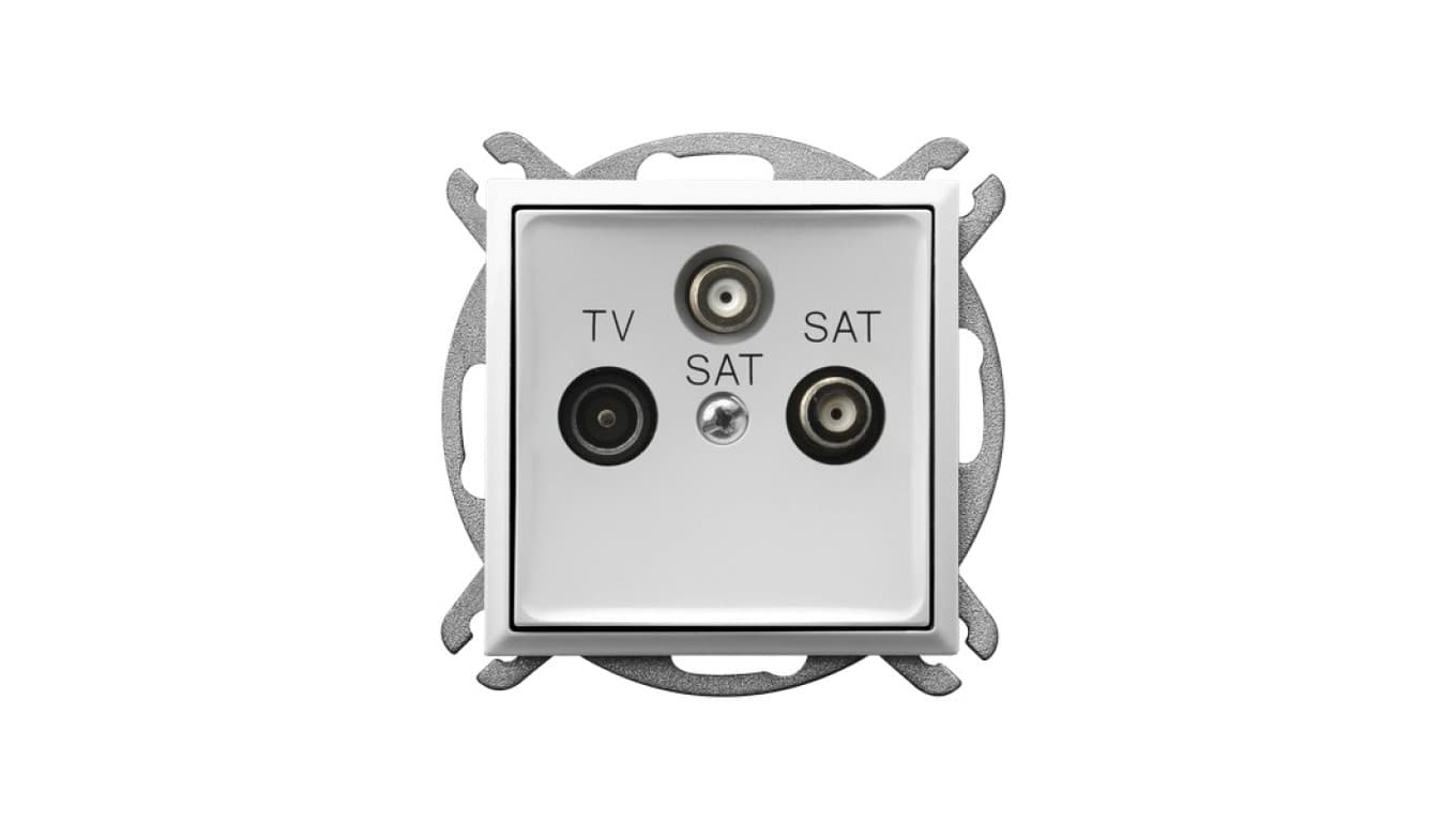 

ARIA Gniazdo RTV-SAT z dwoma wyjściami SAT biały GPA-U2S/m/00