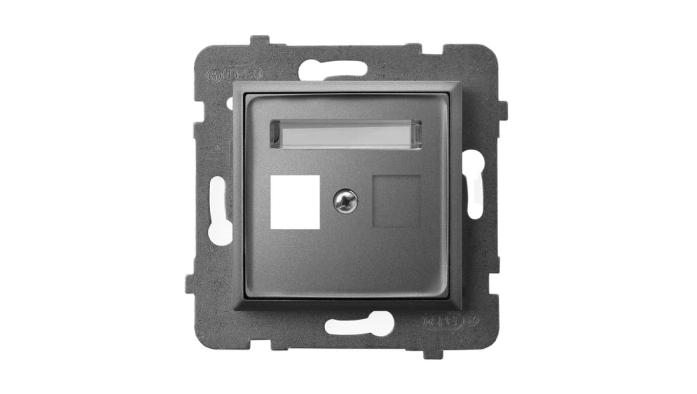 

ARIA Obudowa gniazda pojedynczego typu Keystone prosta szary mat GPK-1U/p/70