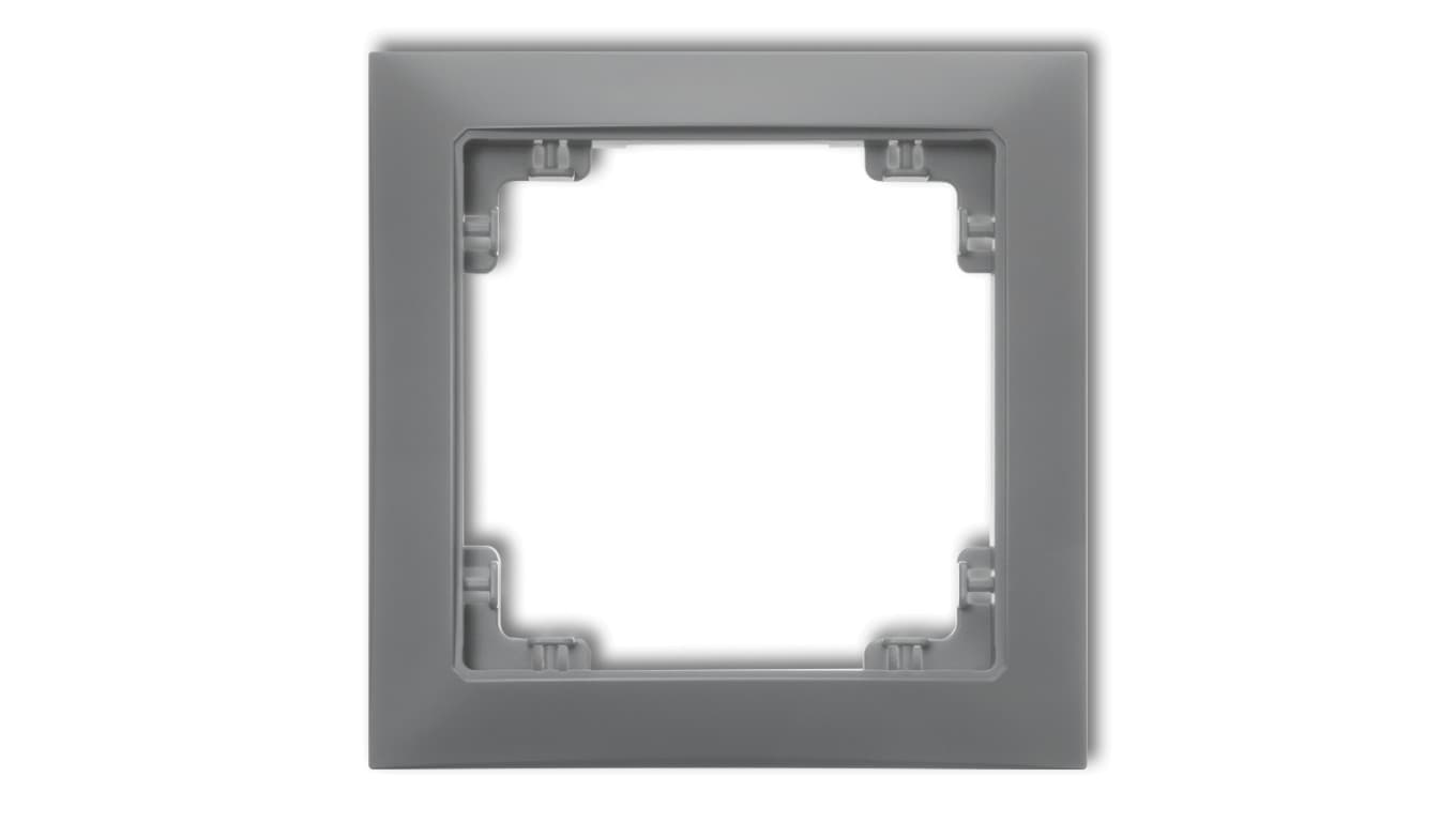 

DECO Ramka uniwersalna pojedyncza z tworzywa DECO Soft szary mat 27DRSO-1
