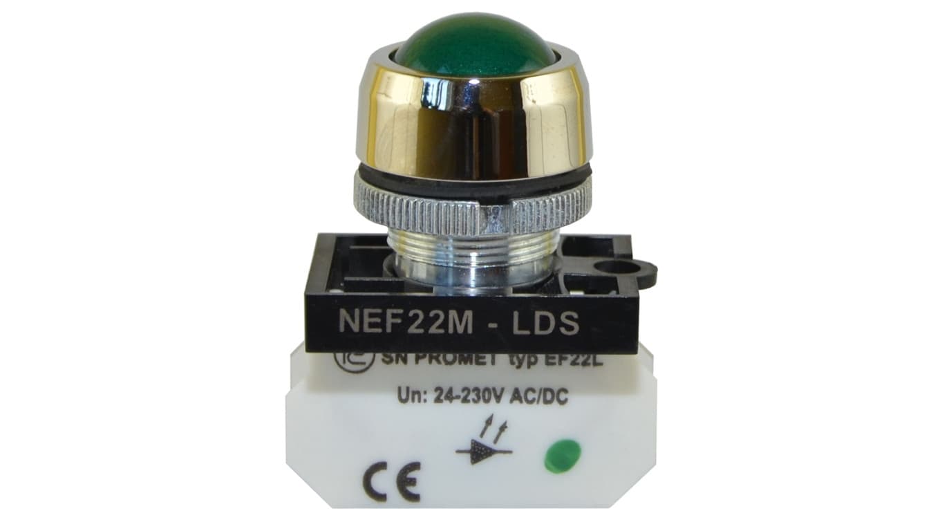 

Lampka NEF22 metalowa sferyczna zielona W0-LD-NEF22MLDS Z