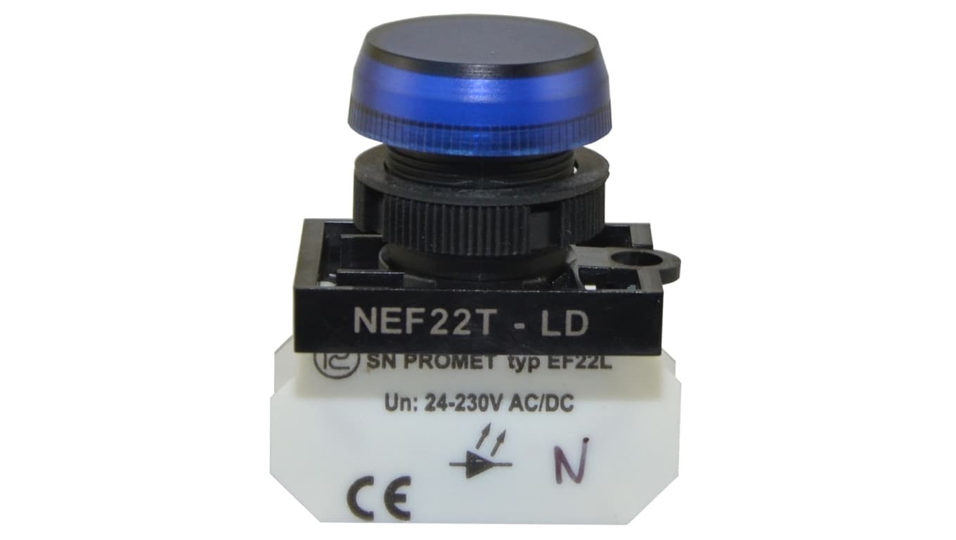 

Lampka NEF22 niebieska W0-LD-NEF22TLD N