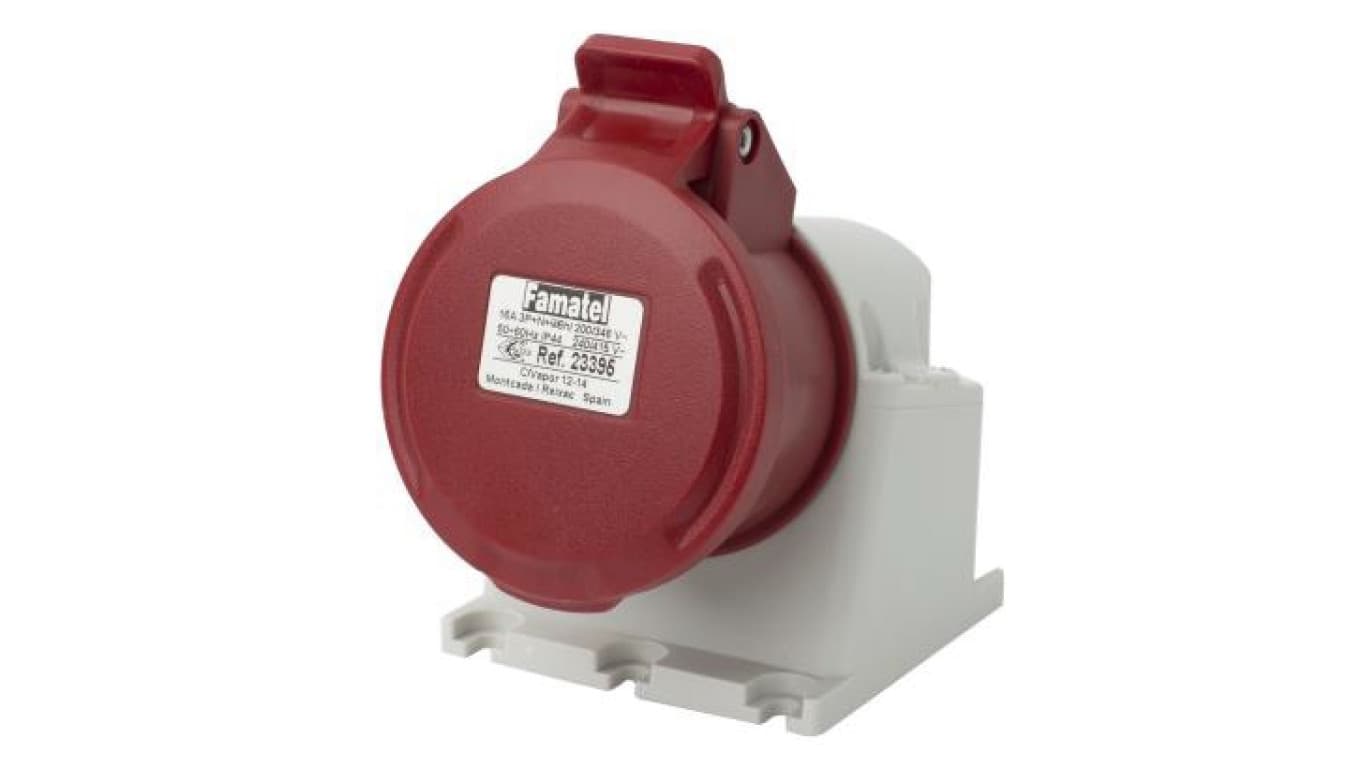 

Gniazdo stałe 16A 5P 400V czerwone IP44 ECO SpeedPRO 23395