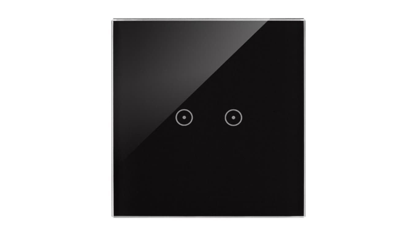 

Simon Touch ramki Panel dotykowy S54 Touch, 1 moduł, 2 pola dotykowe poziome zastygła lawa DSTR12/73