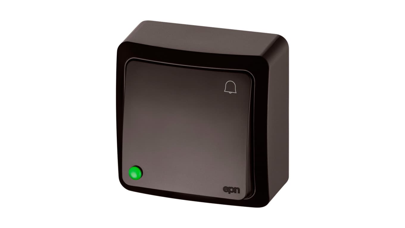 

BERG Łącznik zwierny dzwonek n/t 10AX IP20 brązowy 3714-05