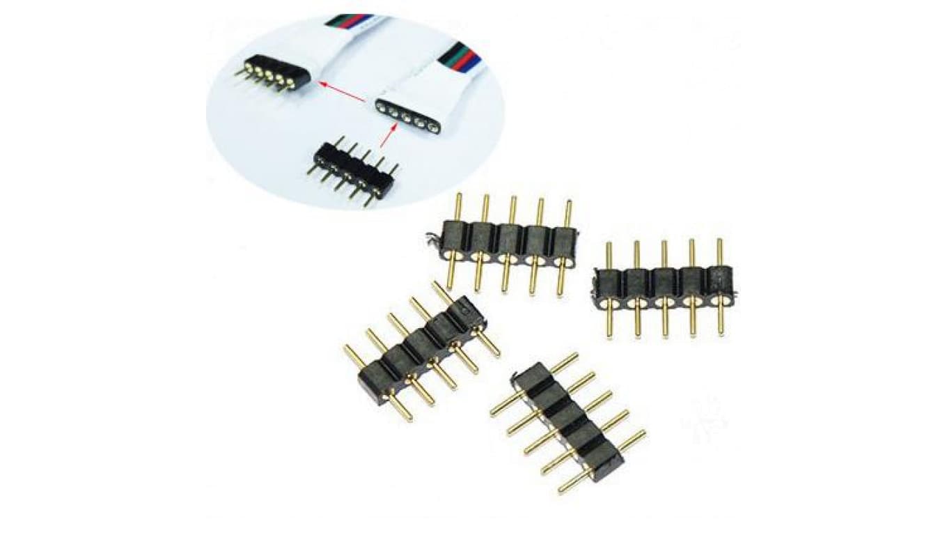 

Złączka do taśmy led rgbw 5-pin grzebyk 1szt