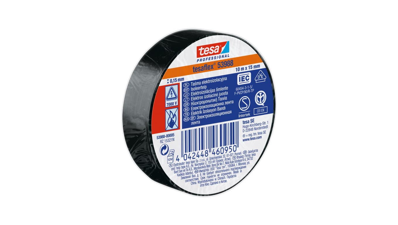 

Taśma elektroizol.5000v pcw 10m:15mm czarna (h5394810)