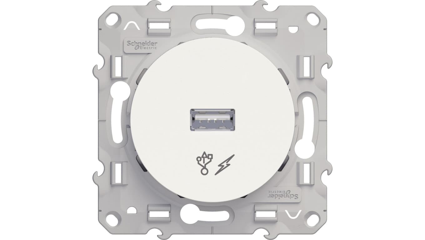 

Odace Gniazdo USB 5VDC białe S52D408