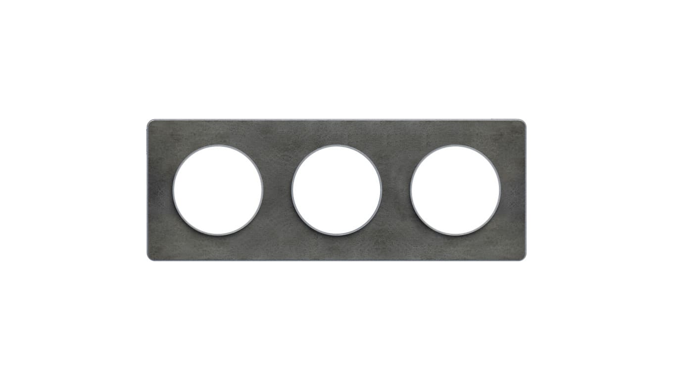 

Odace touch Ramka potrójna aluminium ardoise stone S53P806V