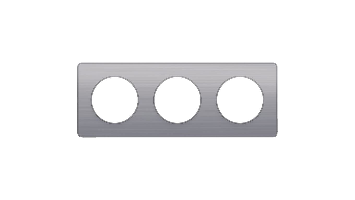 

Odace touch Ramka potrójna aluminium inox S53P806J