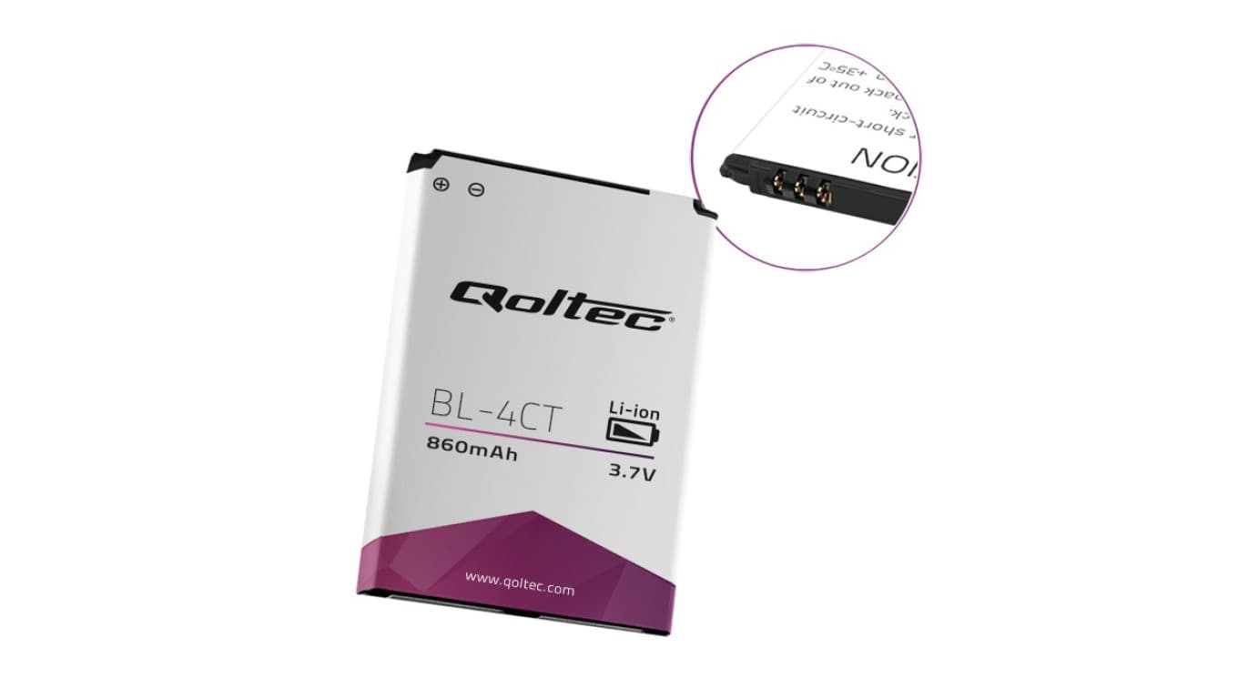 

Qoltec Bateria do Nokia BL-4CT | 5310 | 6700 | X2 | 860mAh (0NC)