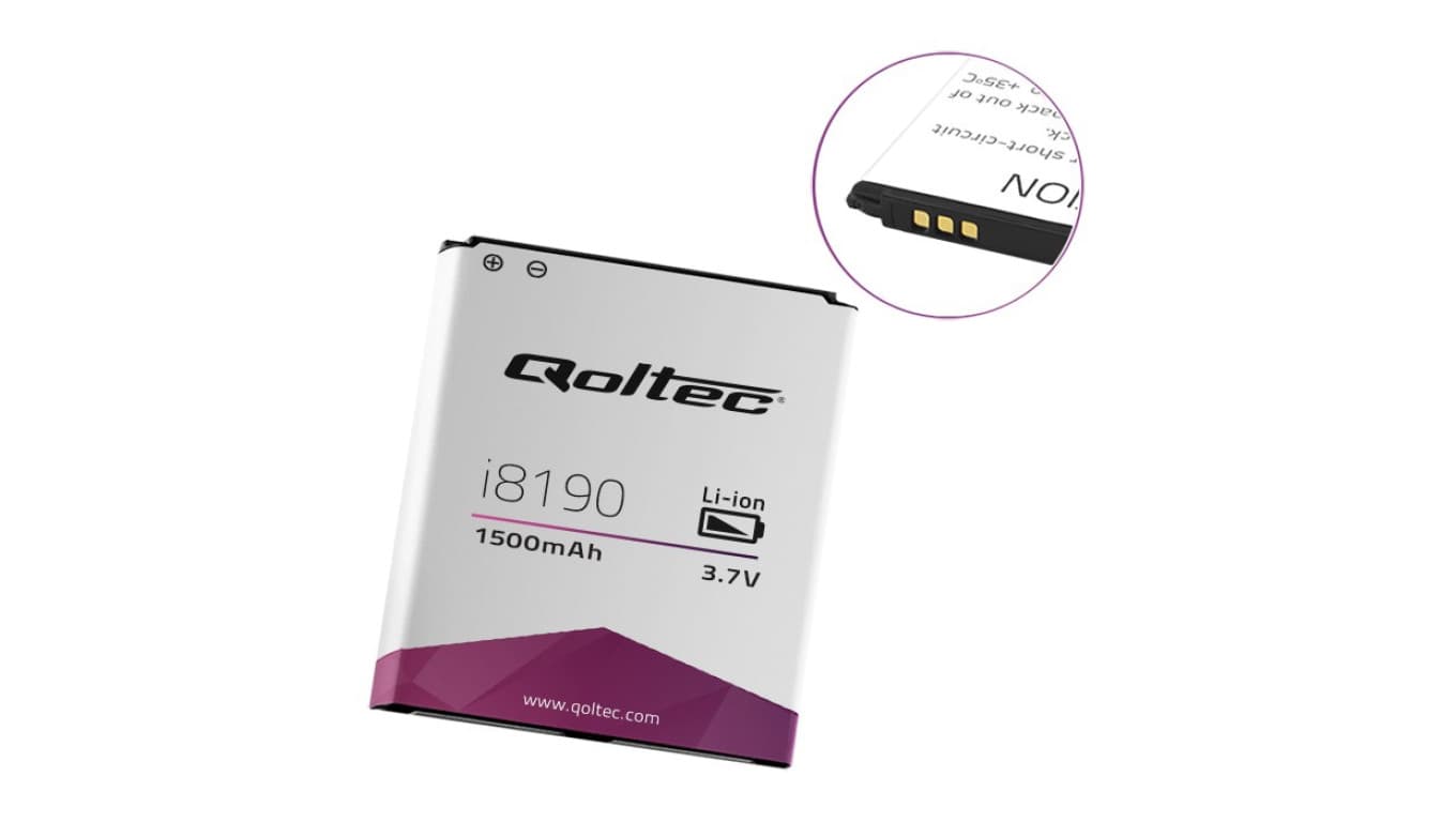 

Qoltec Bateria do Samsung Galaxy S3 mini | i8190 | i8200 | 1500mAh (0NC)