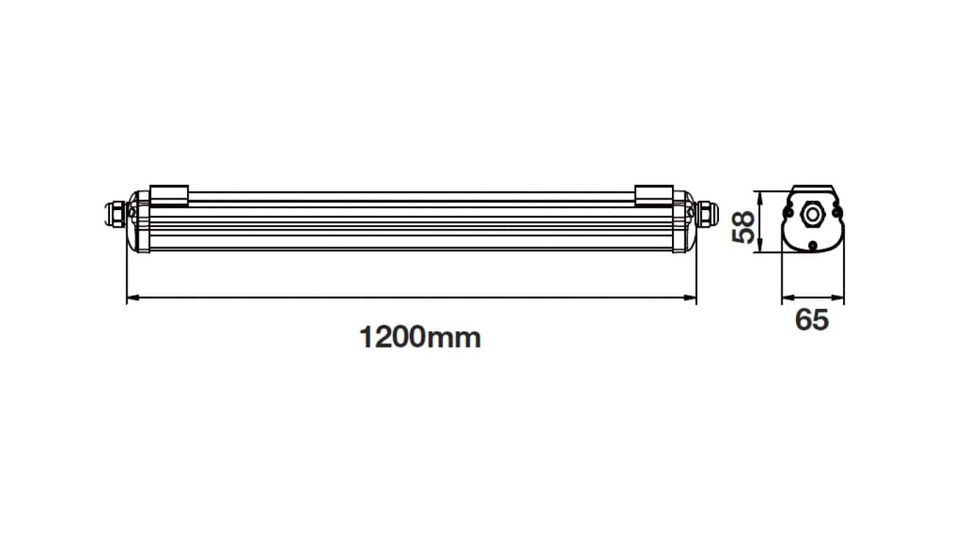 

Oprawa hermetyczna LED VT-1249 G-Series 36W 6000K 2880lm IP65 6284