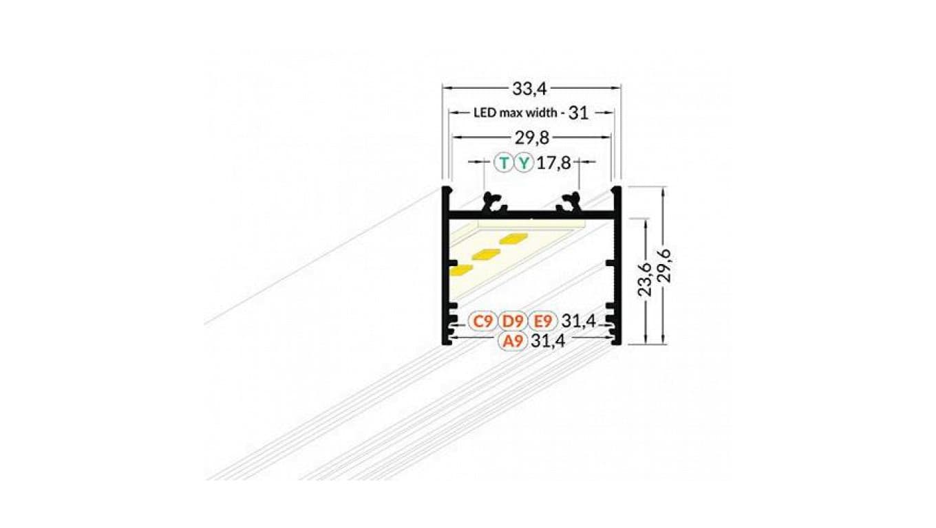 

Profil Vario30-02 ACDE-9/TY anoda 2MB aluminiowy V3060020