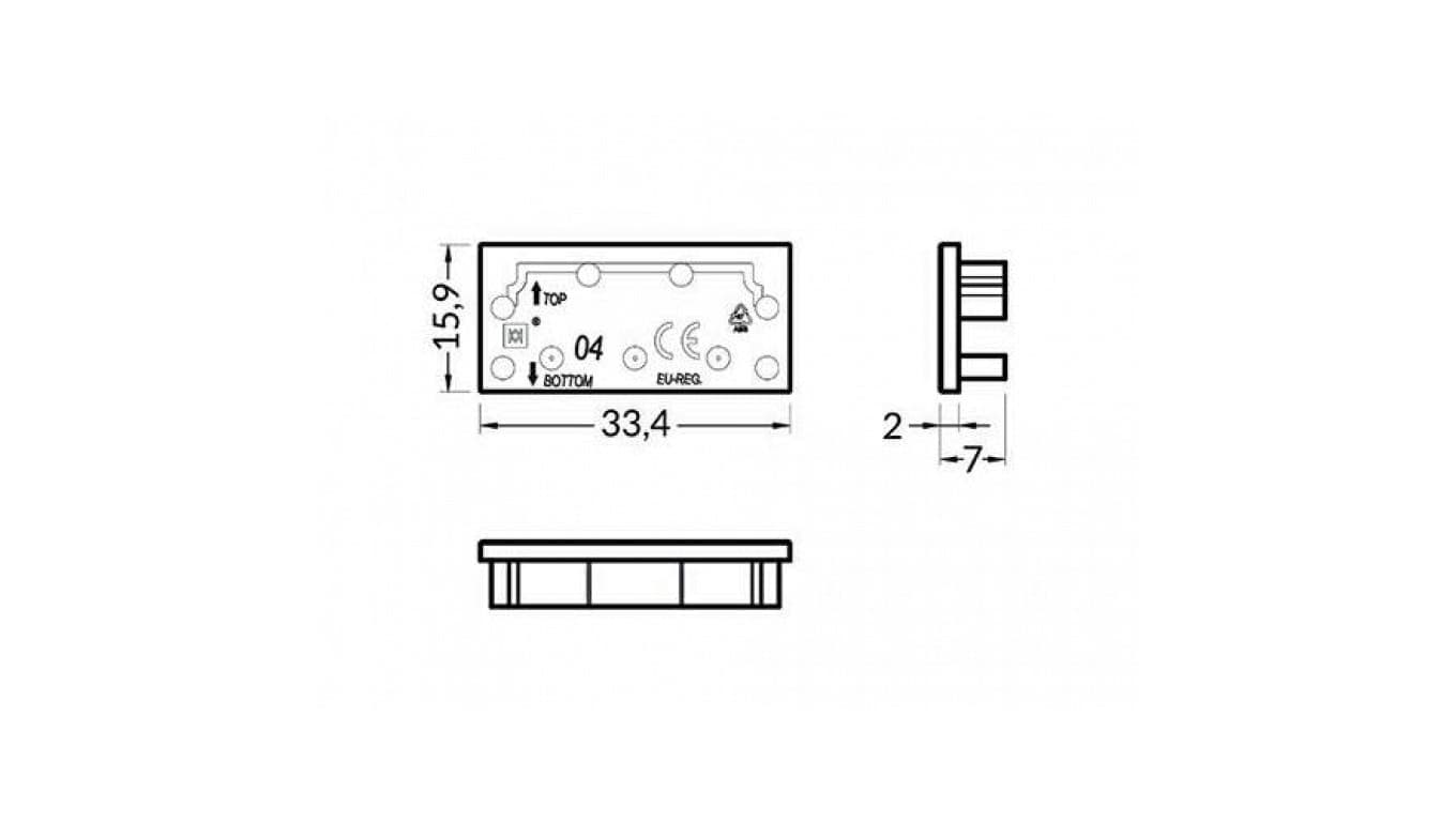 

Zaślepka Vario30-04 szara 1szt v4900022