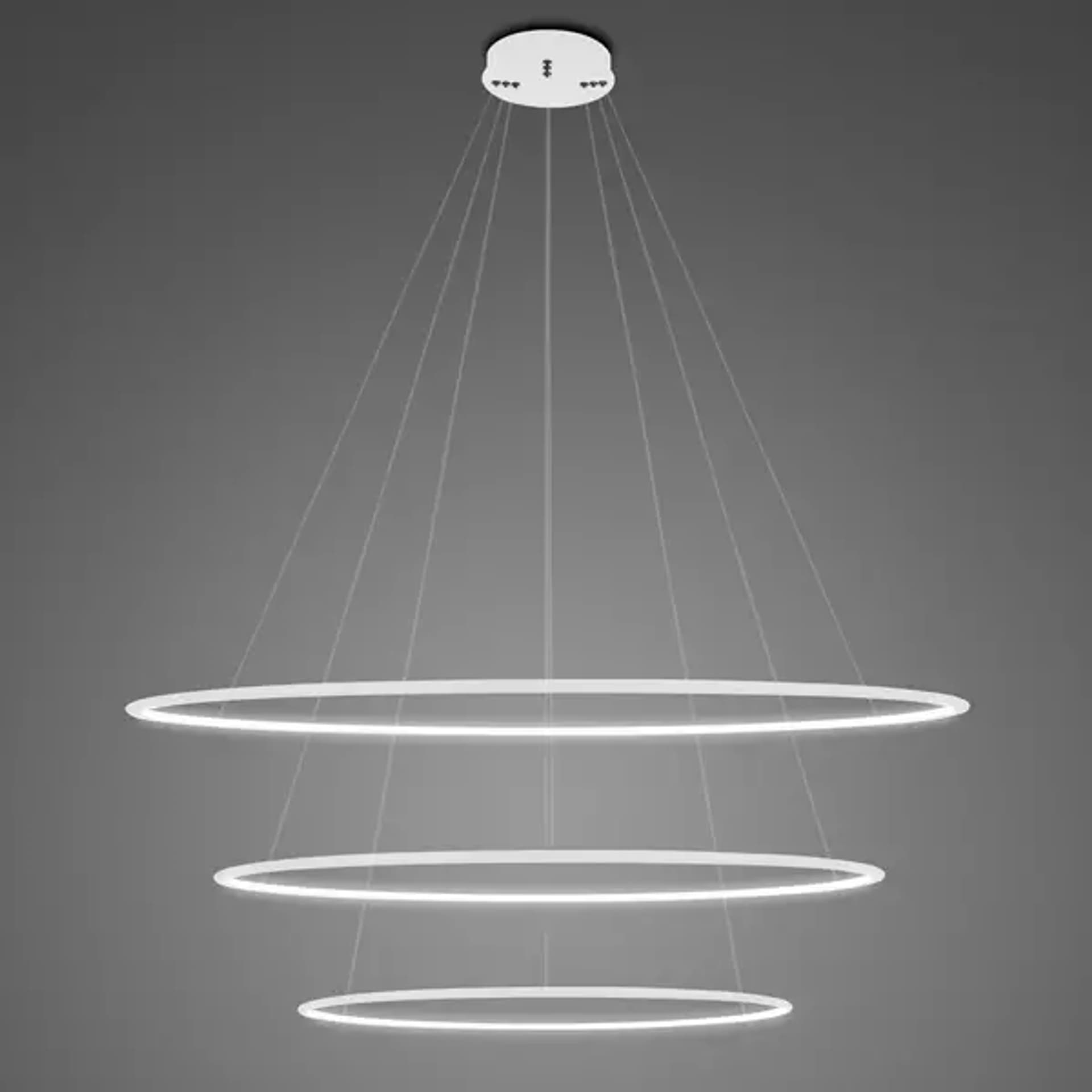 

Lampa wisząca Ledowe Okręgi No.3 Φ100 cm in 4k biała Altavola Design (Barwa światła barwa dzienna, Kierunek padania światła do wewnątrz, Kolor Biały, Możliwość ściemniania nie)