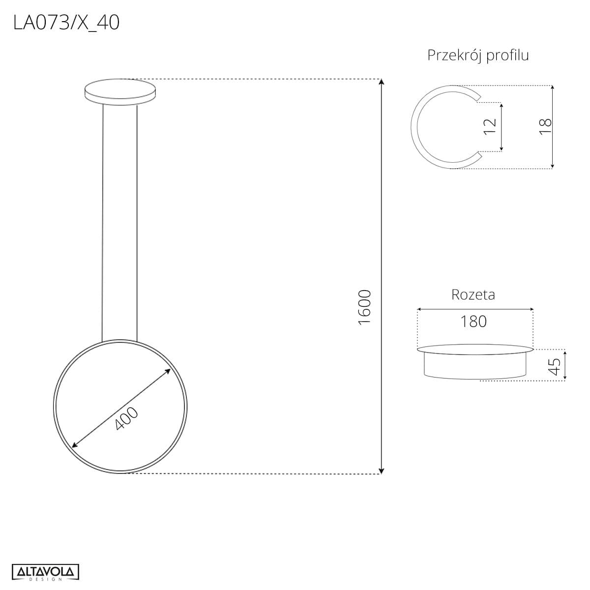 

Lampa wisząca Ledowe okręgi No.1 X Φ40 cm in 4k srebrny Altavola Design (Barwa światła barwa dzienna, Kierunek padania światła do wewnątrz, Kolor srebrny, Możliwość ściemniania nie)