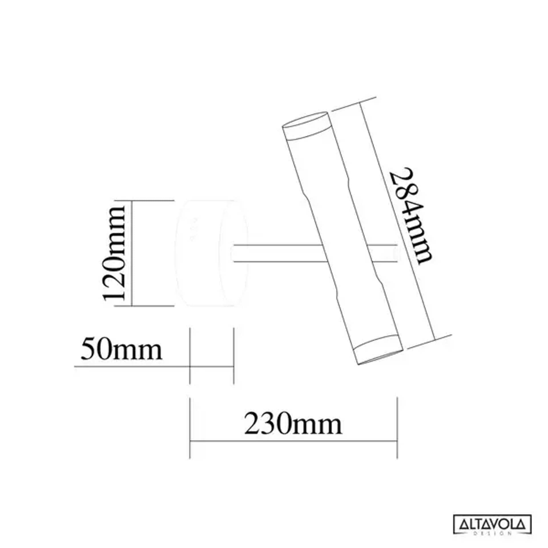 

Kinkiet ledowy LUNETTE No. 1 W czarna Altavola Design (Barwa światła delikatnie ciepła, Kolor satynowe złoto, Możliwość ściemniania nie)
