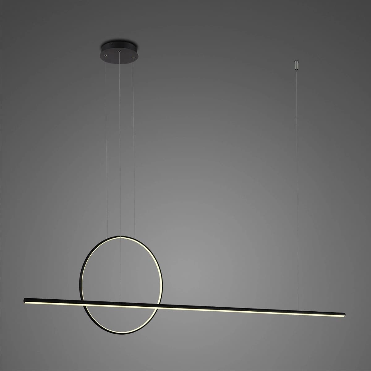 

Lampa wisząca LINEA No.2 Φ40 cm czarna 4k Altavola Design (Barwa światła barwa dzienna, Kolor Czarny, Możliwość ściemniania nie)