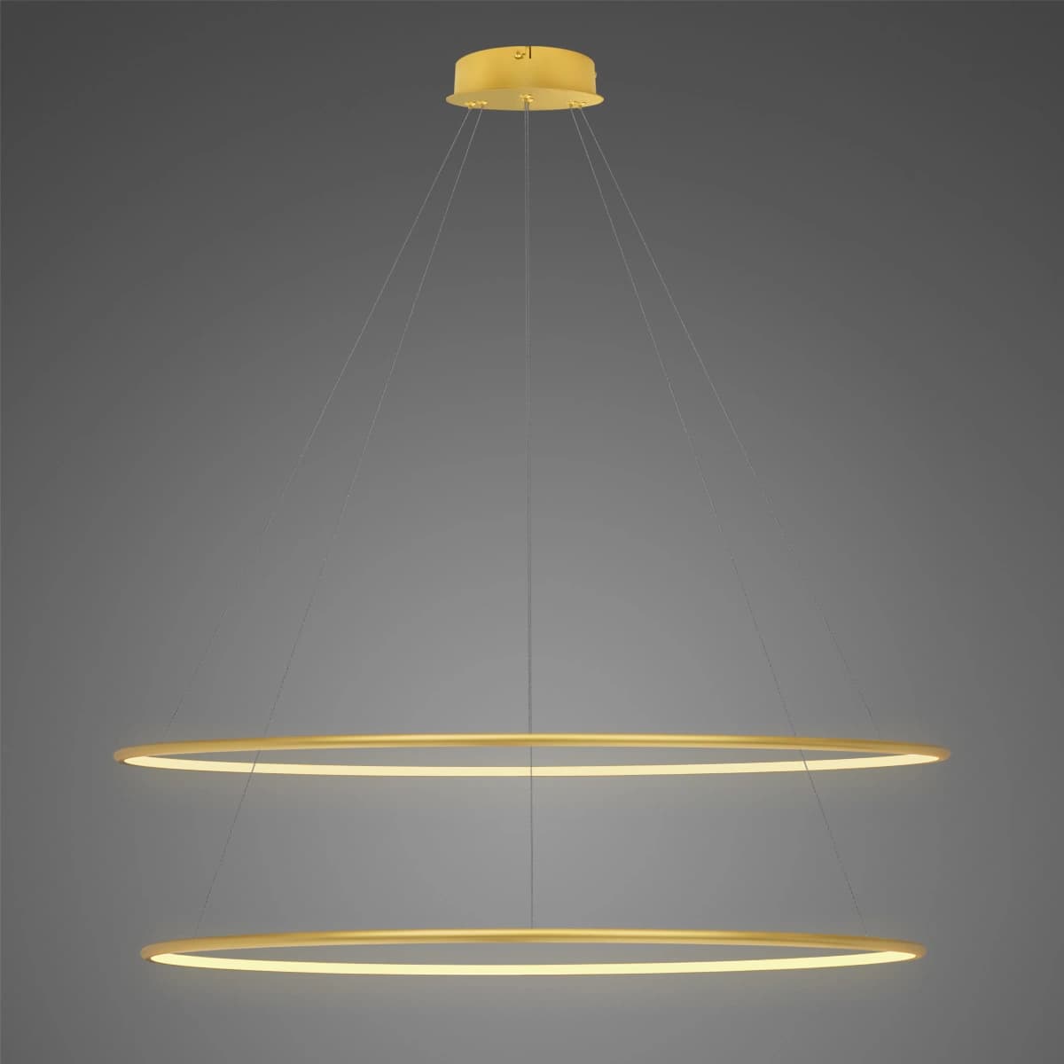 

Lampa Ledowe Okręgi No. 2 Φ120 cm in 3k złota ściemnialna Altavola Design (Barwa światła delikatnie ciepła, Kierunek padania światła do wewnątrz, Kolor Złoty, Możliwość ściemniania tak)