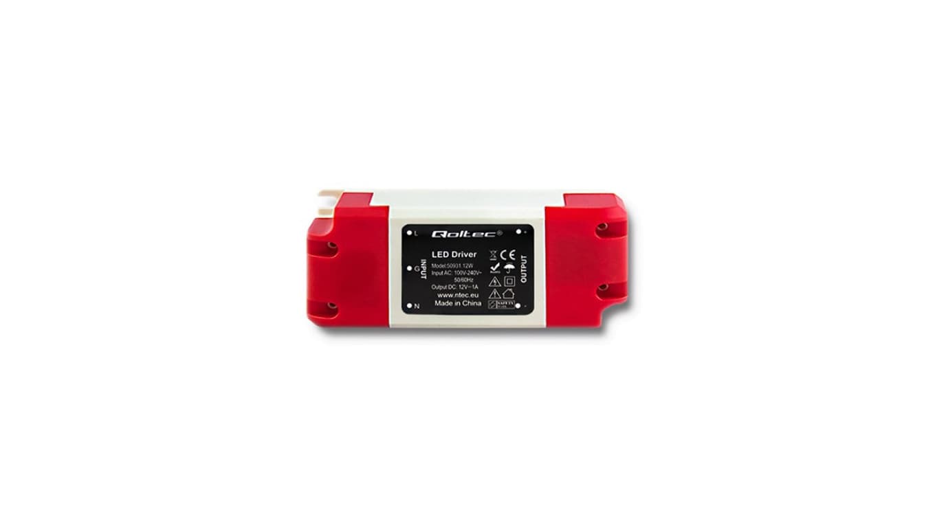 

Qoltec Zasilacz impulsowy LED IP20 | 12W | 12V | 1A (0NC)