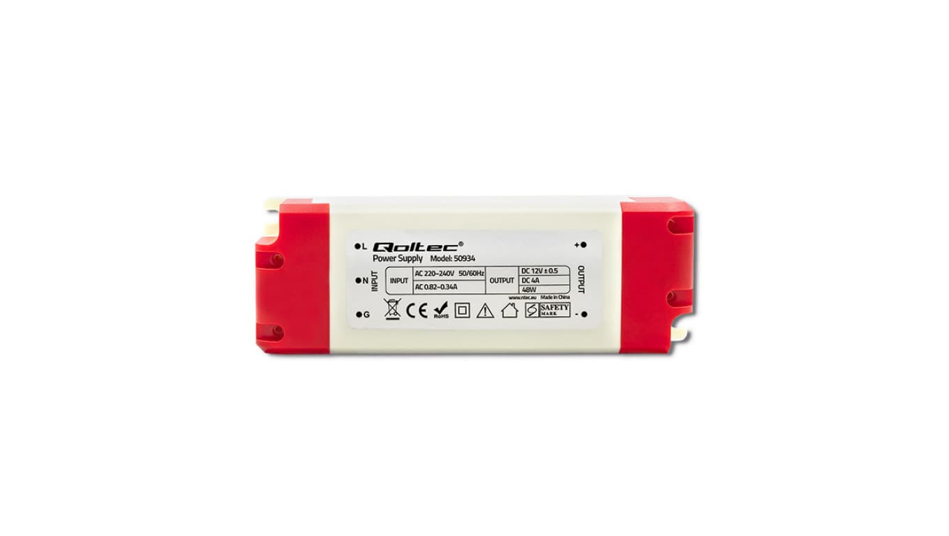 

Qoltec Zasilacz impulsowy LED IP20 | 48W | 12V | 4A (0NC)