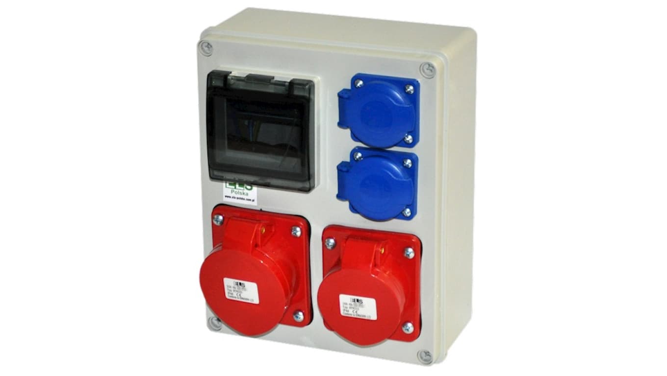 

Zestaw zasilający MIKO-4M 32A/5P + 16A/5P + 2x230V IP44 E901304013