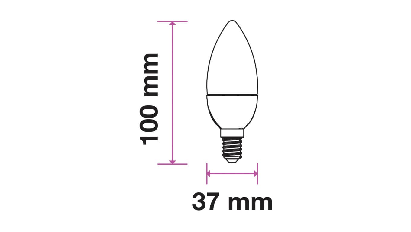 

Żarówka LED VT-268 SAMSUNG CHIP 7W E14 CANDLE 4000K 600lm A+ 200st. 112