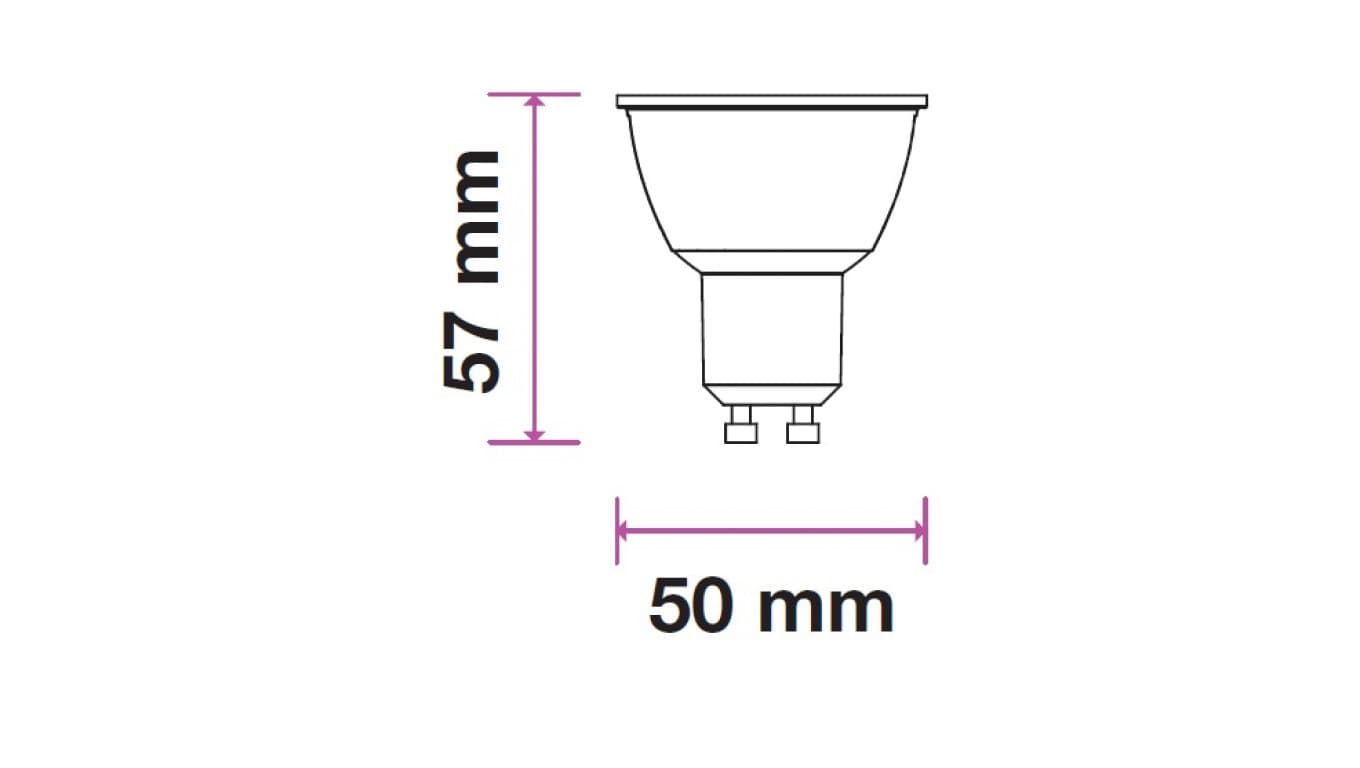 

Żarówka LED VT-1975 5W GU10 6000K 320lm A+ 110st. 1687