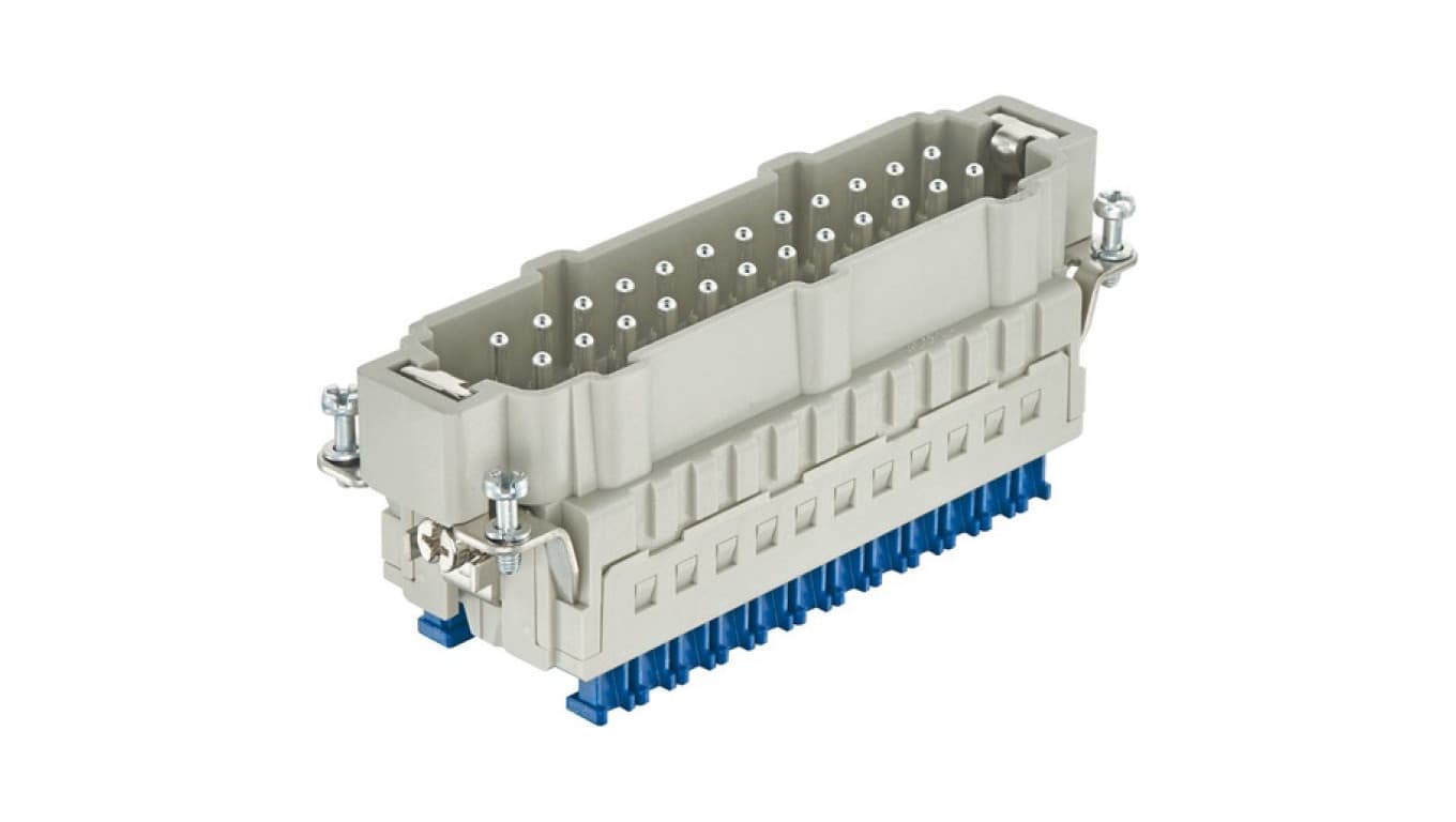 

Złącze (wkład) (0,14-2,5 mm2) 24+PE męskie 500V 16A Han ES Press 09330242648, 0.14-2.5 mm2) 24+pe męskie 500v 16a han es press 0933024264