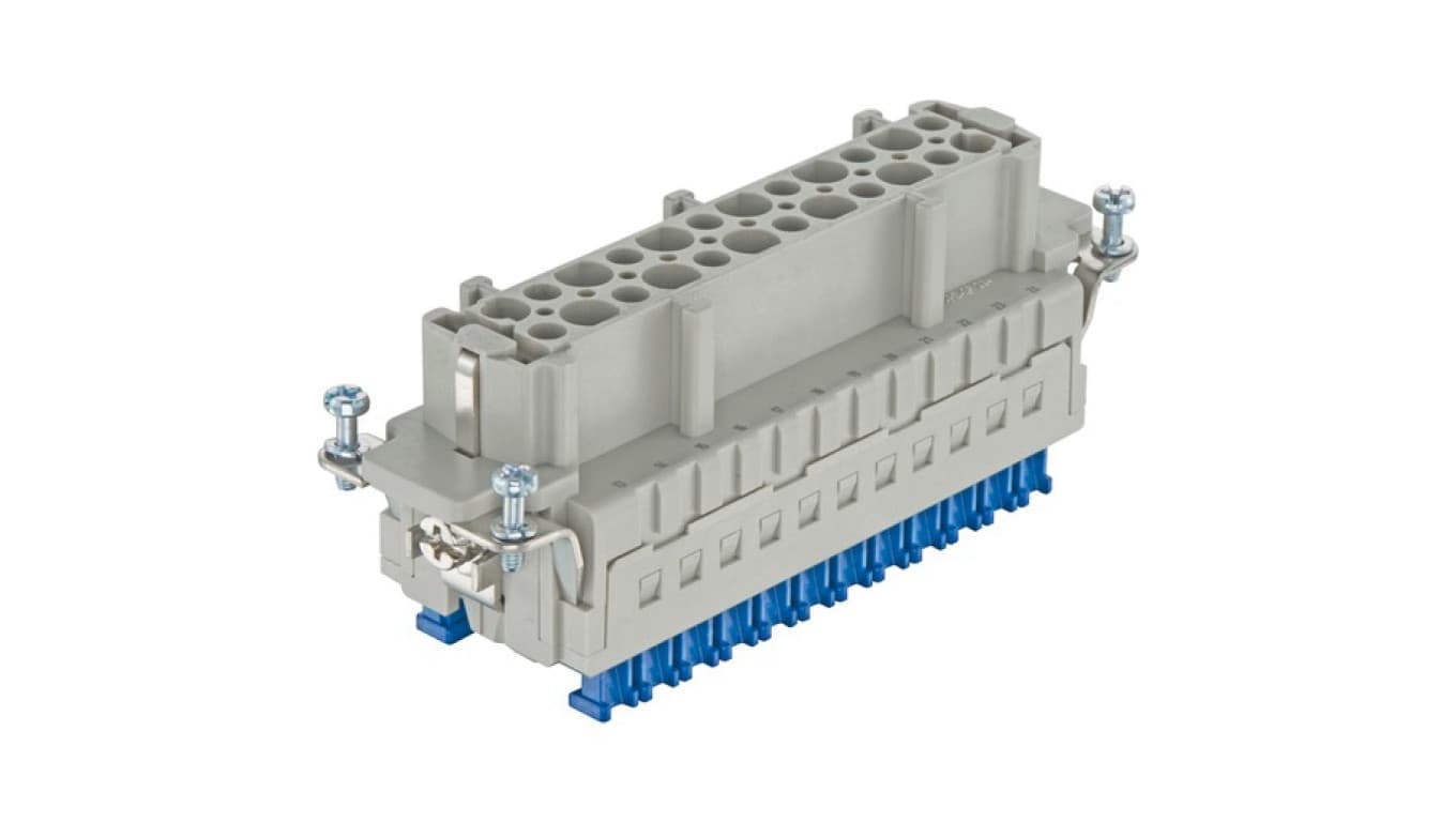 

Złącze (wkład) (0,14-2,5 mm2) 24+PE żeńskie 500V 16A Han ES Press 09330242748, 0.14-2.5 mm2) 24+pe żeńskie 500v 16a han es press 0933024274