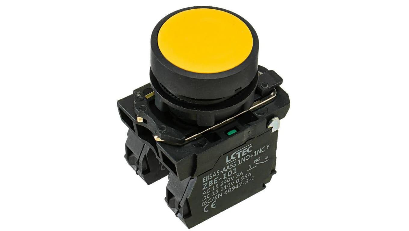 

Przycisk pulpitowy IP54 kolor żółty EBSA5-AA55 1NO+1NC Y LC-Tec 5902838490693