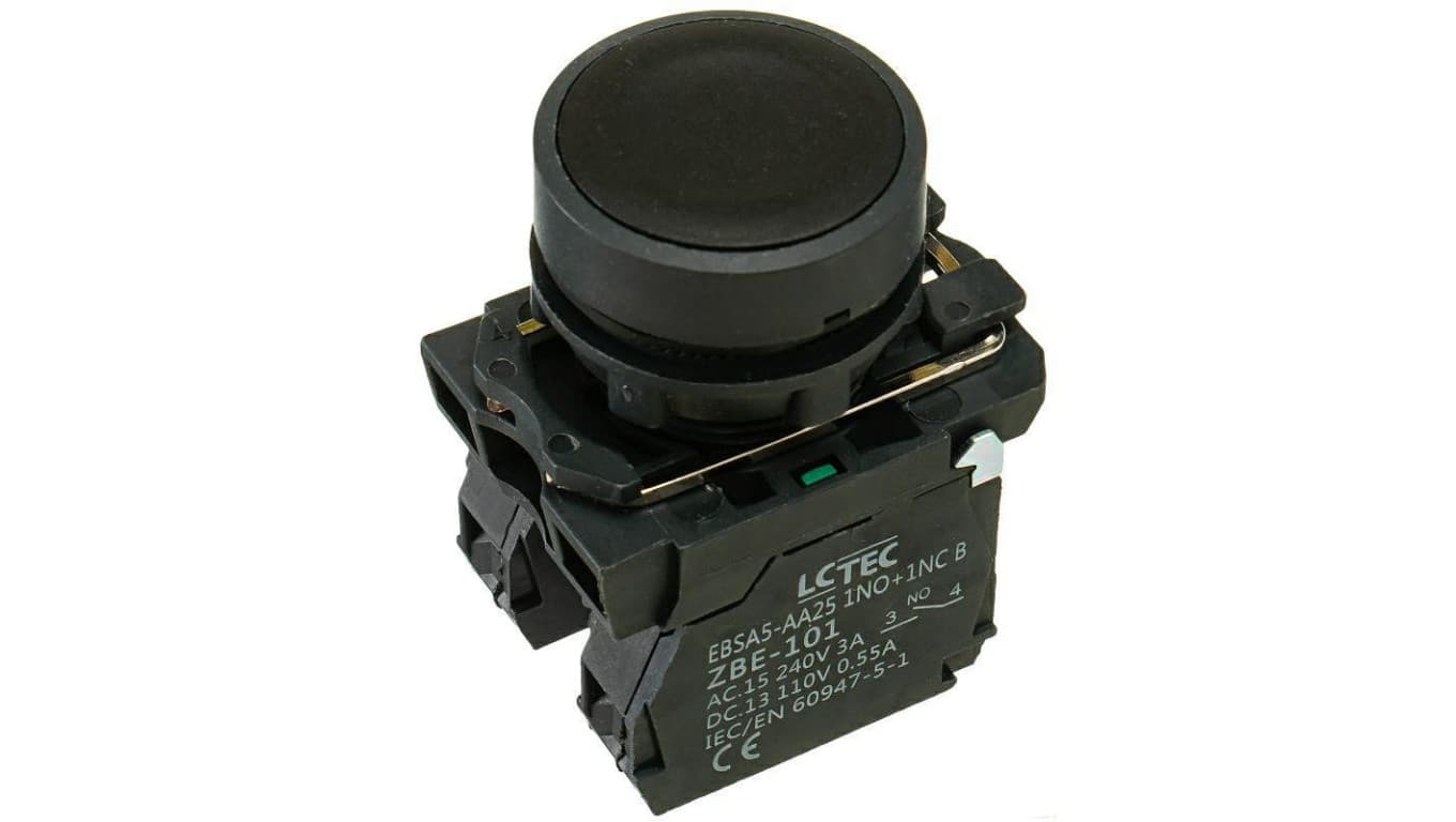 

Przycisk pulpitowy IP54 kolor czarny EBSA5-AA25 1NO+1NC B LC-Tec 5902838490716