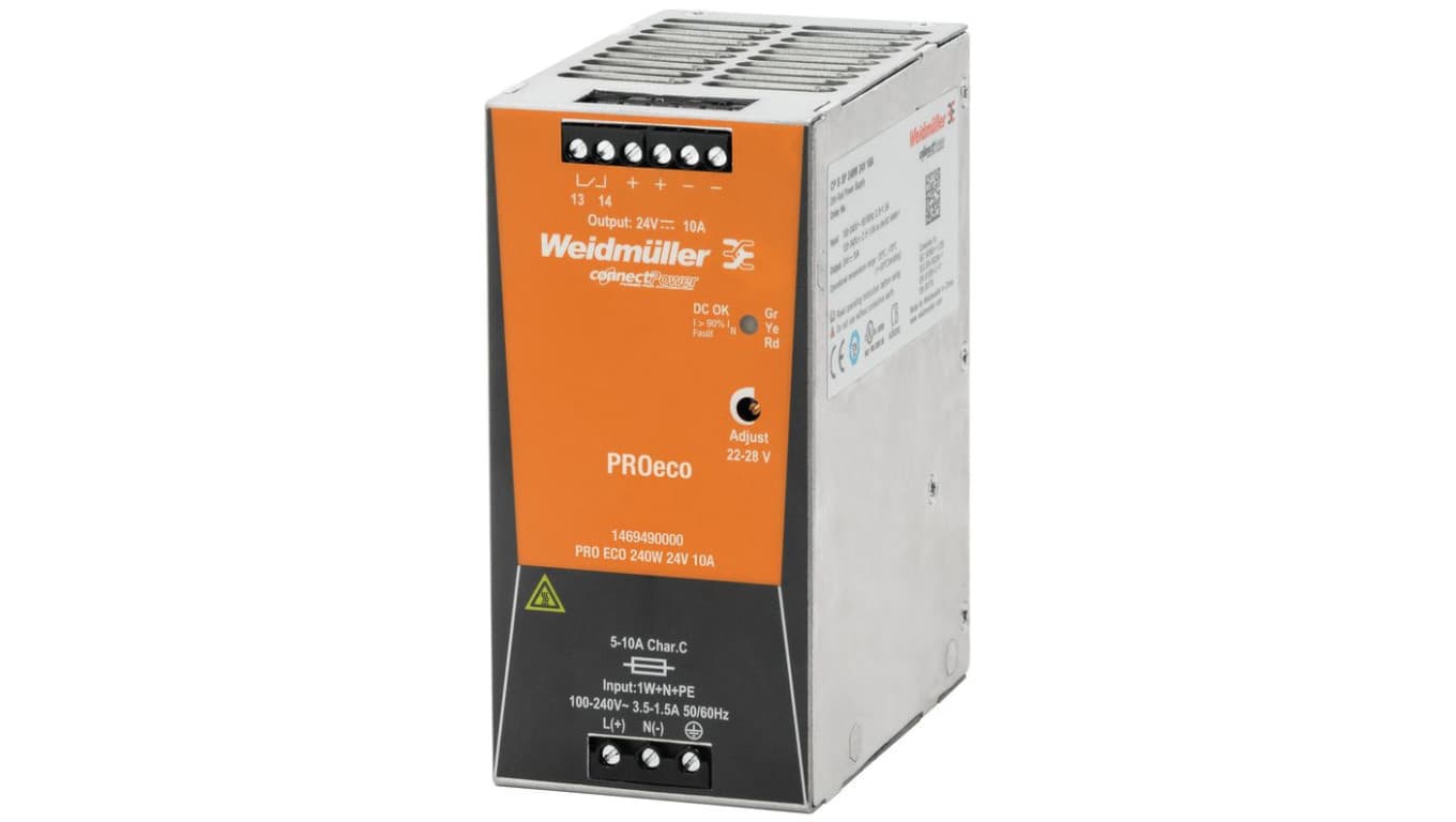 

Zasilacz DC PRO ECO 240W 48V 5A 1469590000