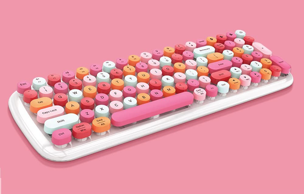 

Bezprzewodowa klawiatura MOFII Candy BT (Biało-Różowa)