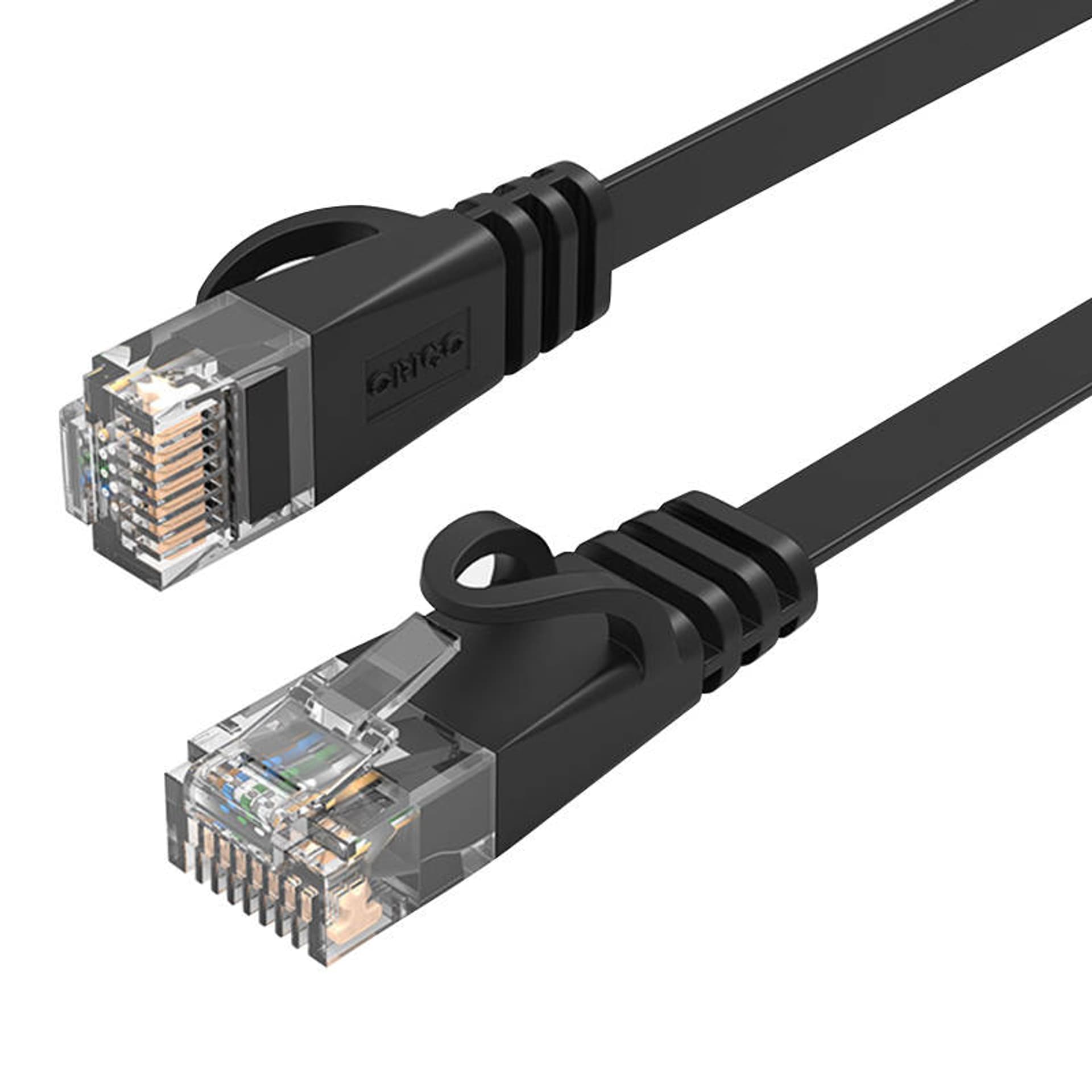 

Płaski kabel sieciowy Ethernet Orico, RJ45, Cat.6, 10m (czarny)