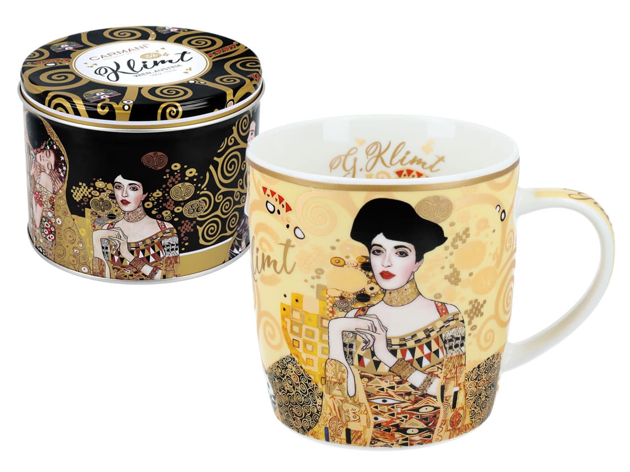

Kubek w puszce - G. Klimt, Adela, kremowe tło (CARMANI)